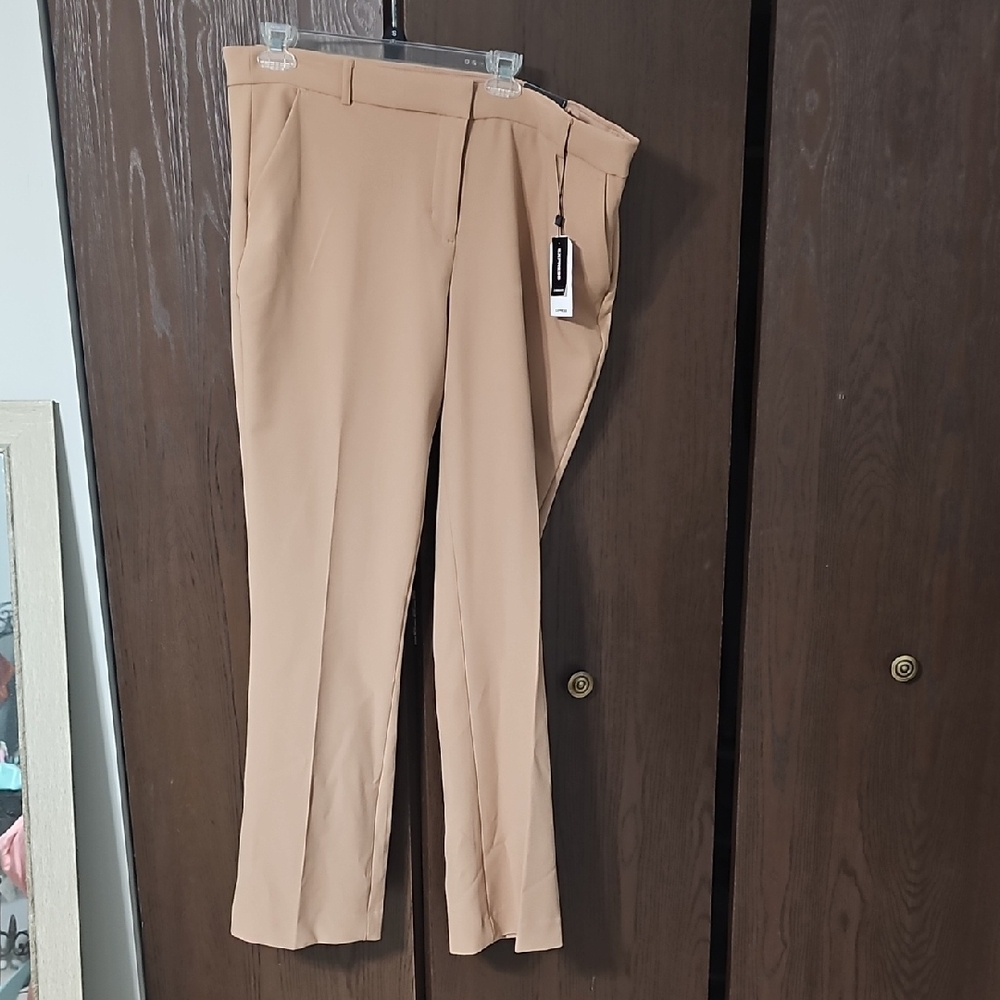 Express Tan Boot Cut Flare Pants